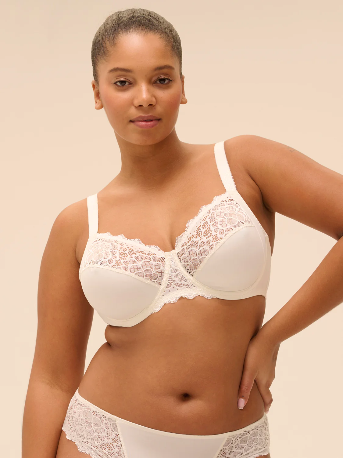 Full cup support bra - Natural - Image 4