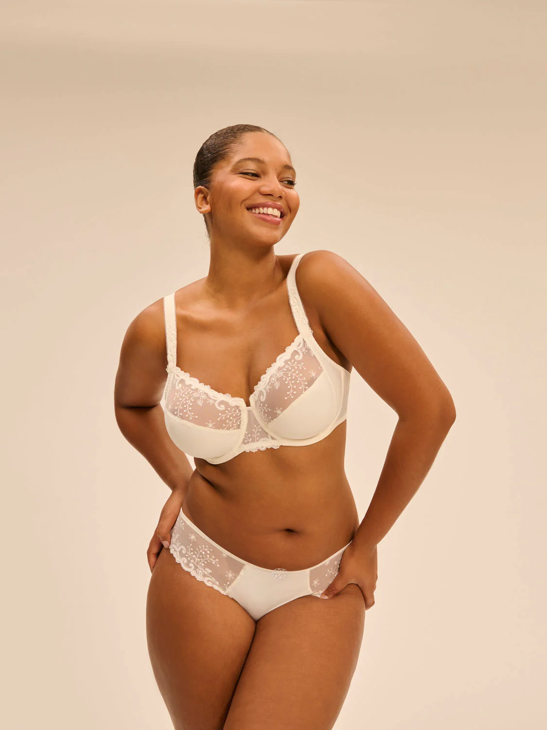 Full cup support bra - Natural - Image 4