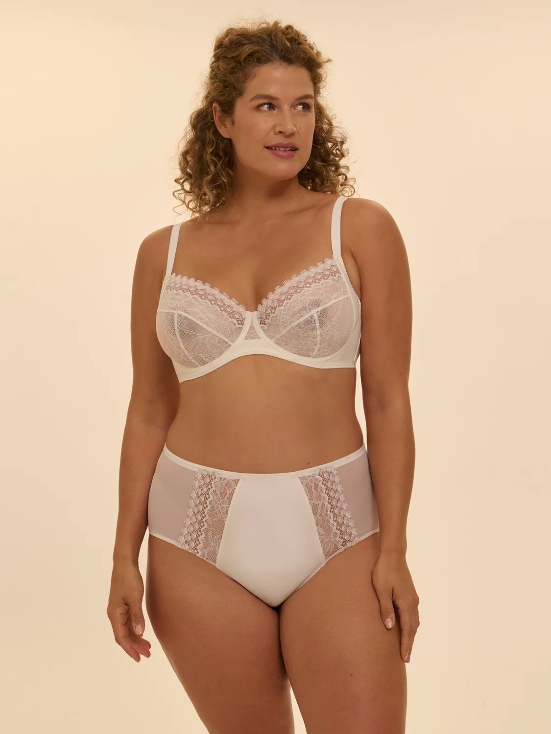 Full cup support bra - Natural - Image 5