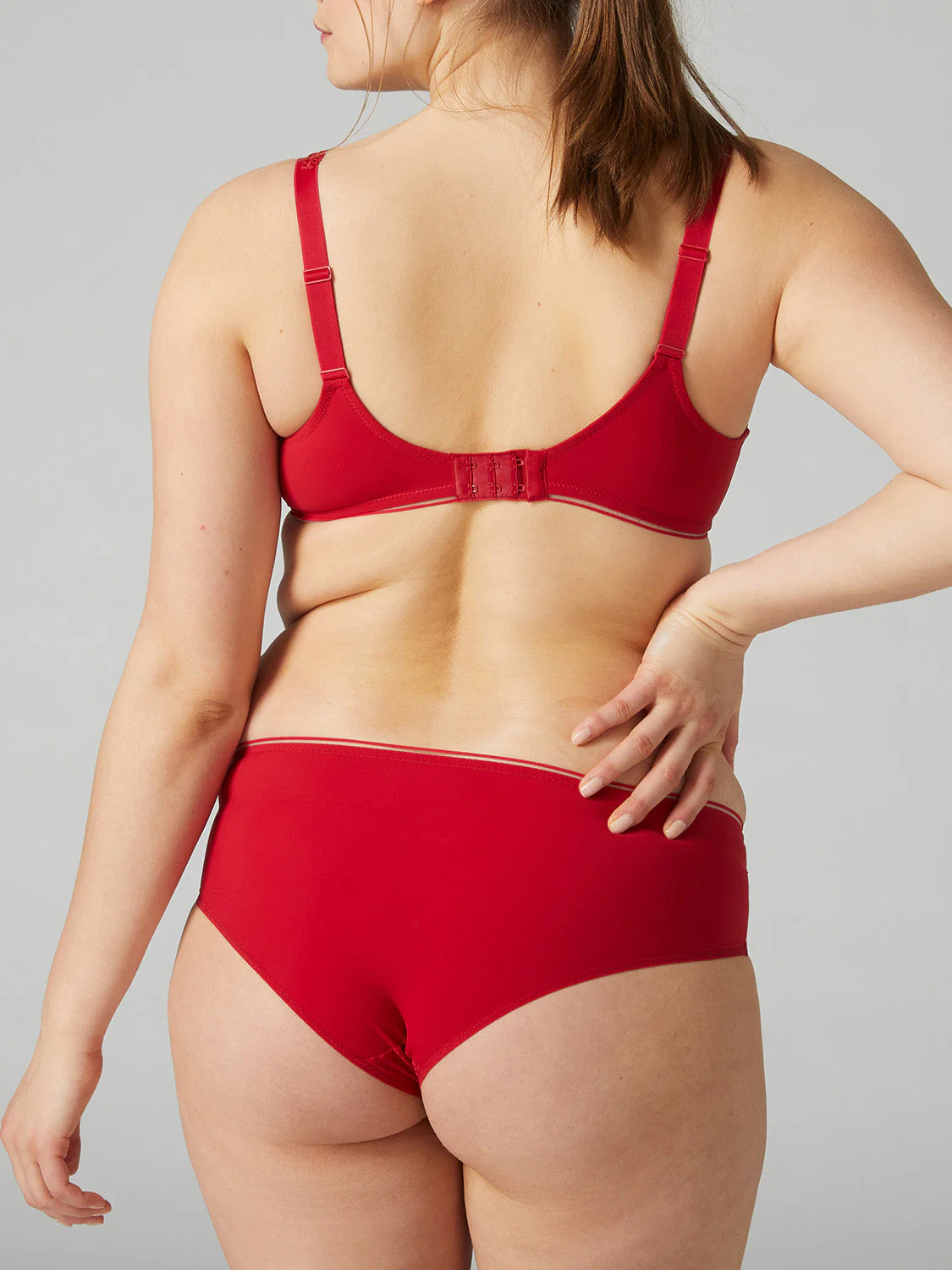 Full cup support bra - Opera Red - Image 4