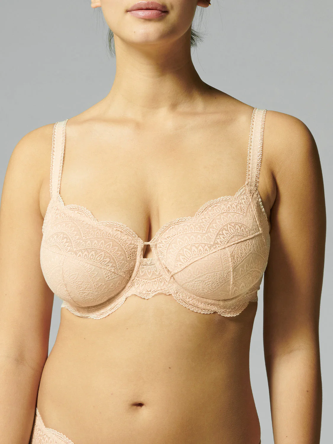 Full cup support bra - Peau rosée - Image 8