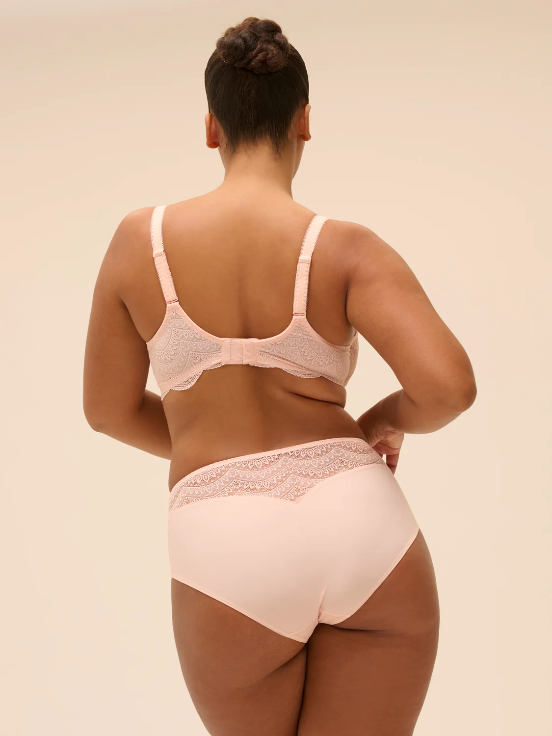 Full cup support bra - Petal Powder - Image 7