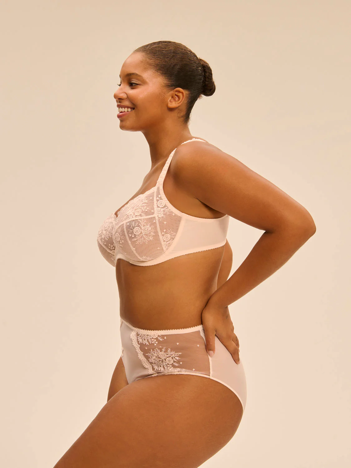 Full cup support bra - Sakura pink - Image 4