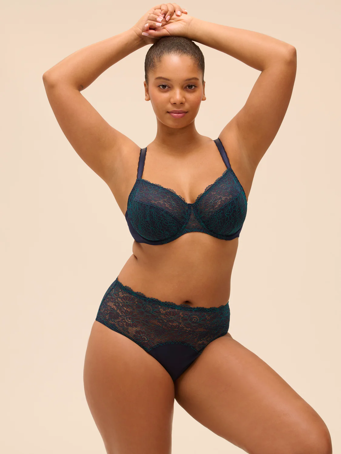 Full cup support bra - Sapphire - Image 4