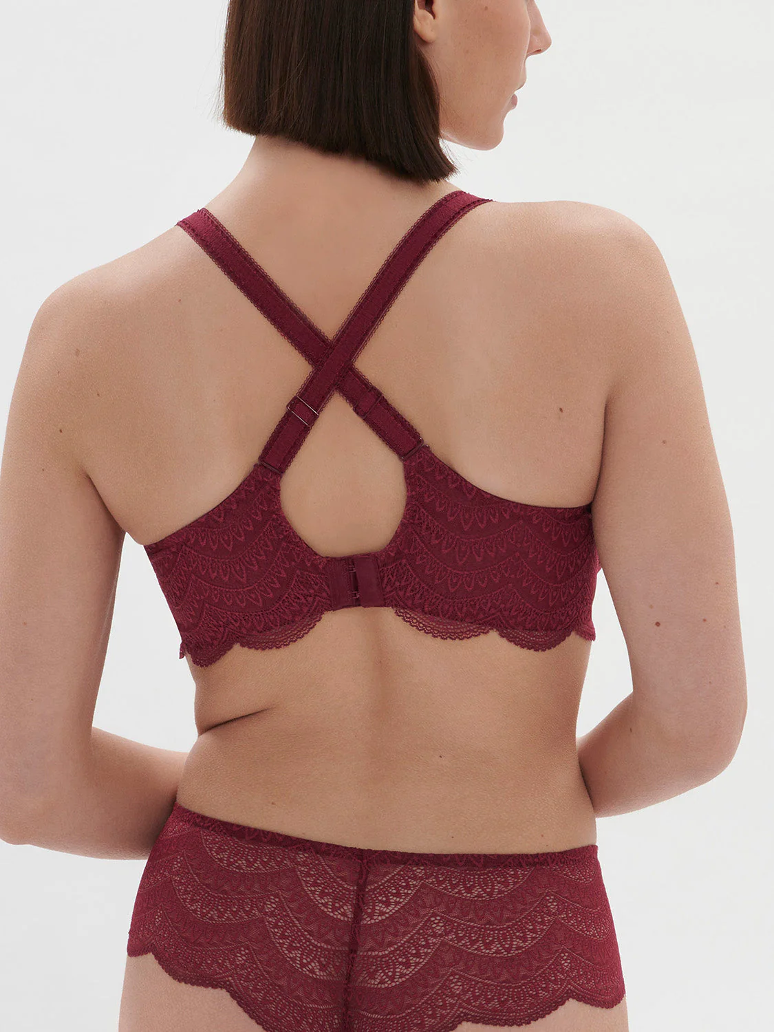 Full cup support bra - Spinel Red - Image 4