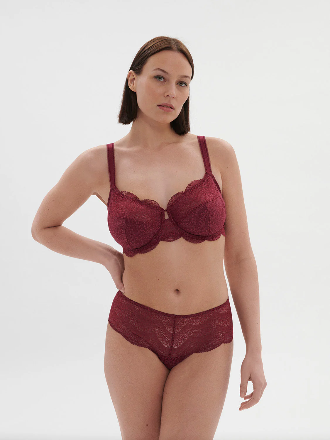 Full cup support bra - Spinel Red - Image 5