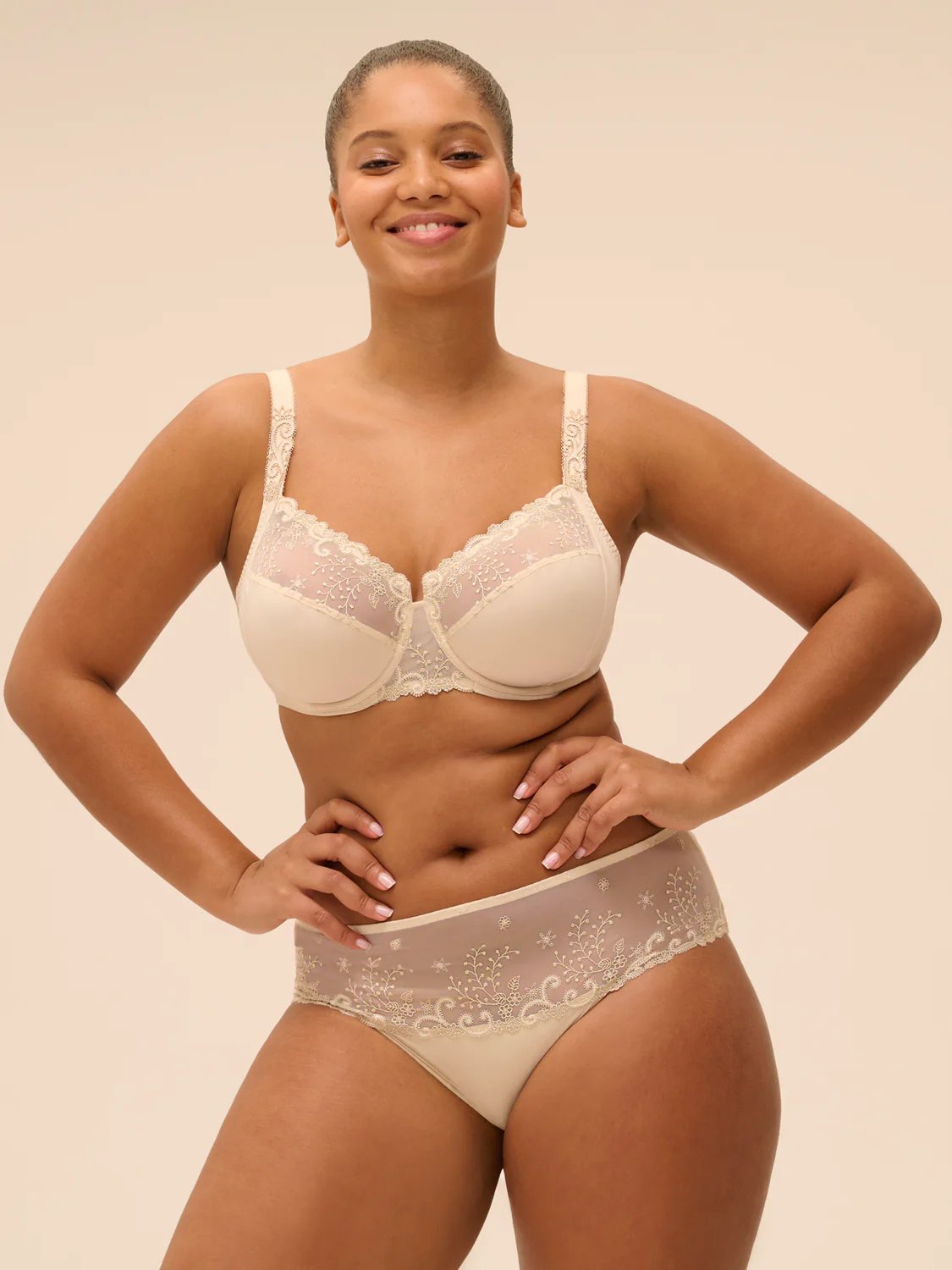 Full cup support bra - Topaz Beige - Image 4