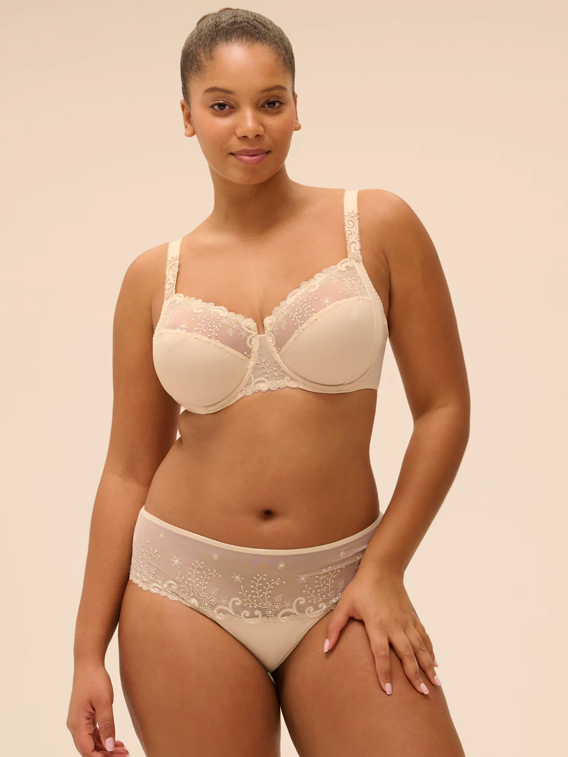 Full cup support bra - Topaz Beige - Image 5