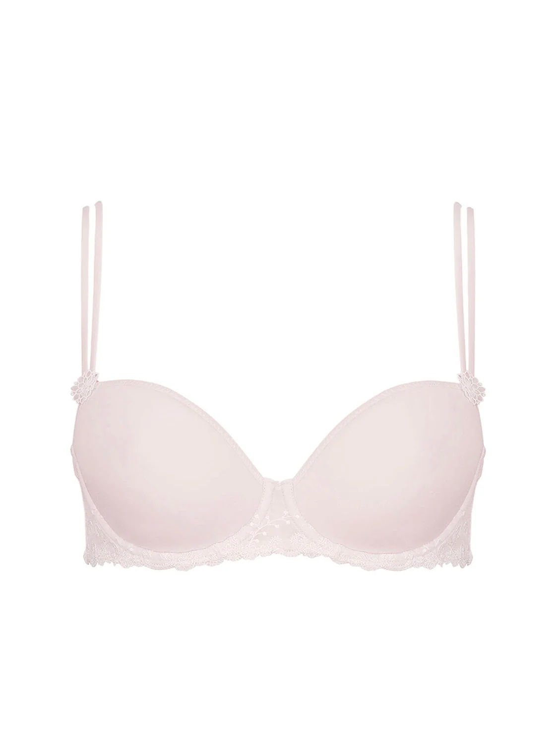 Half cup 3D moulded bra - Blush - Image 5
