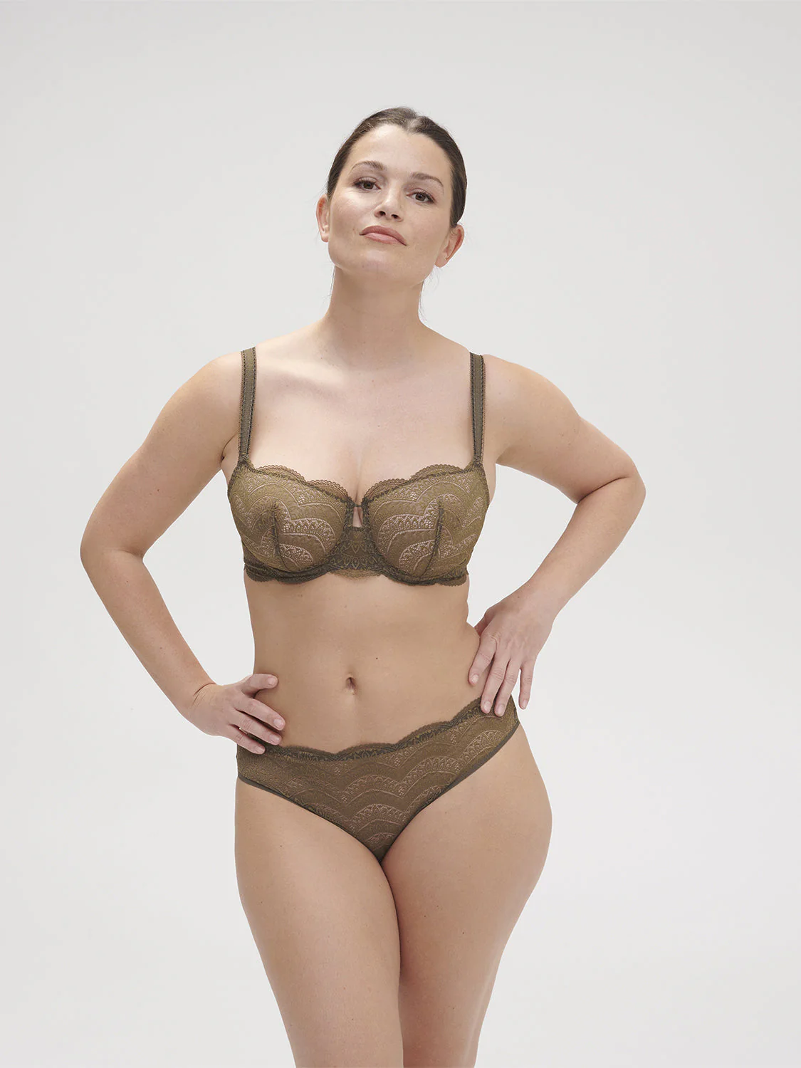 Half cup bra - Adventure Green - Image 10