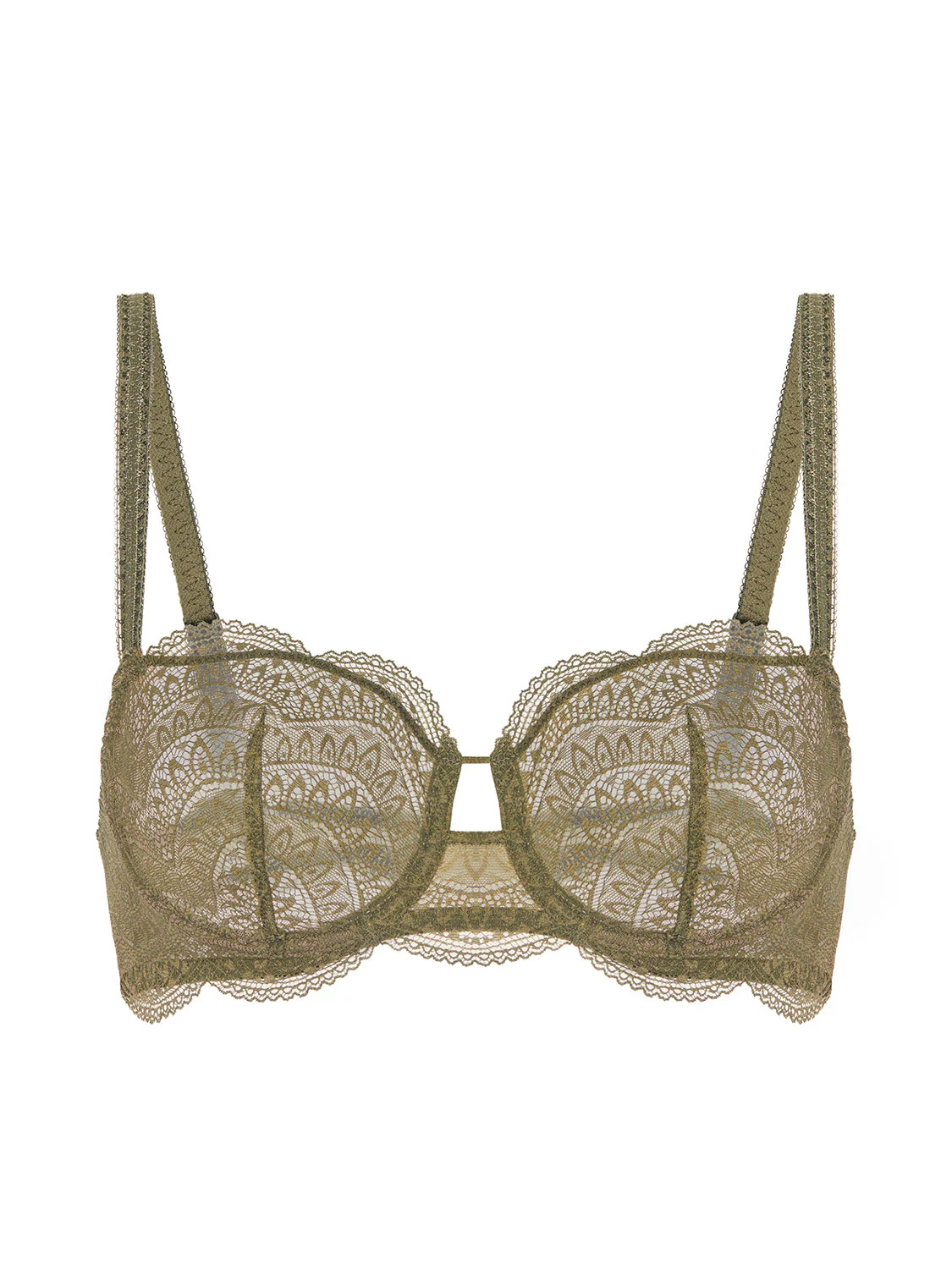 Half cup bra - Adventure Green - Image 15