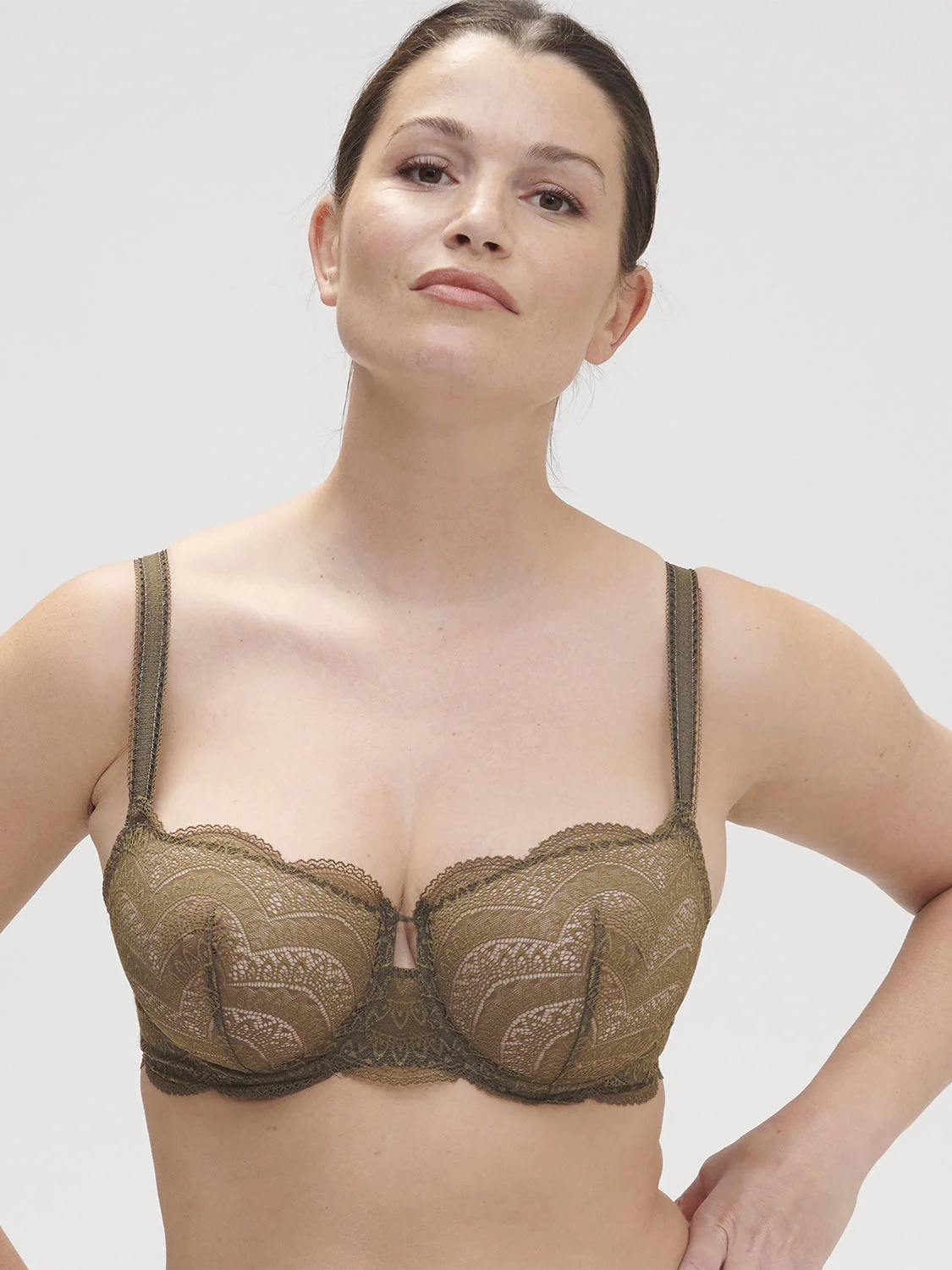 Half cup bra - Adventure Green - Image 8
