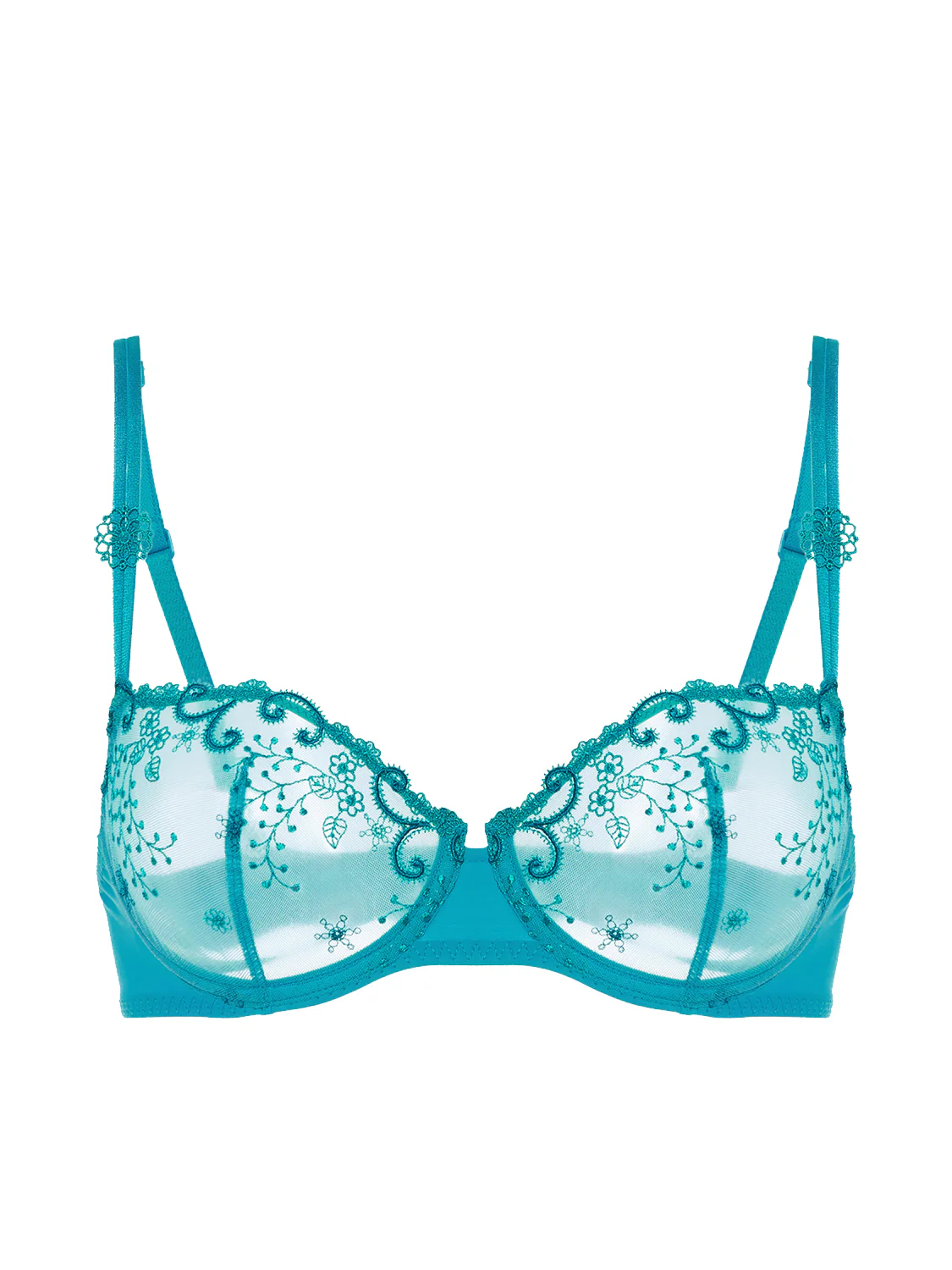 Half cup bra - Atoll Blue - Image 6