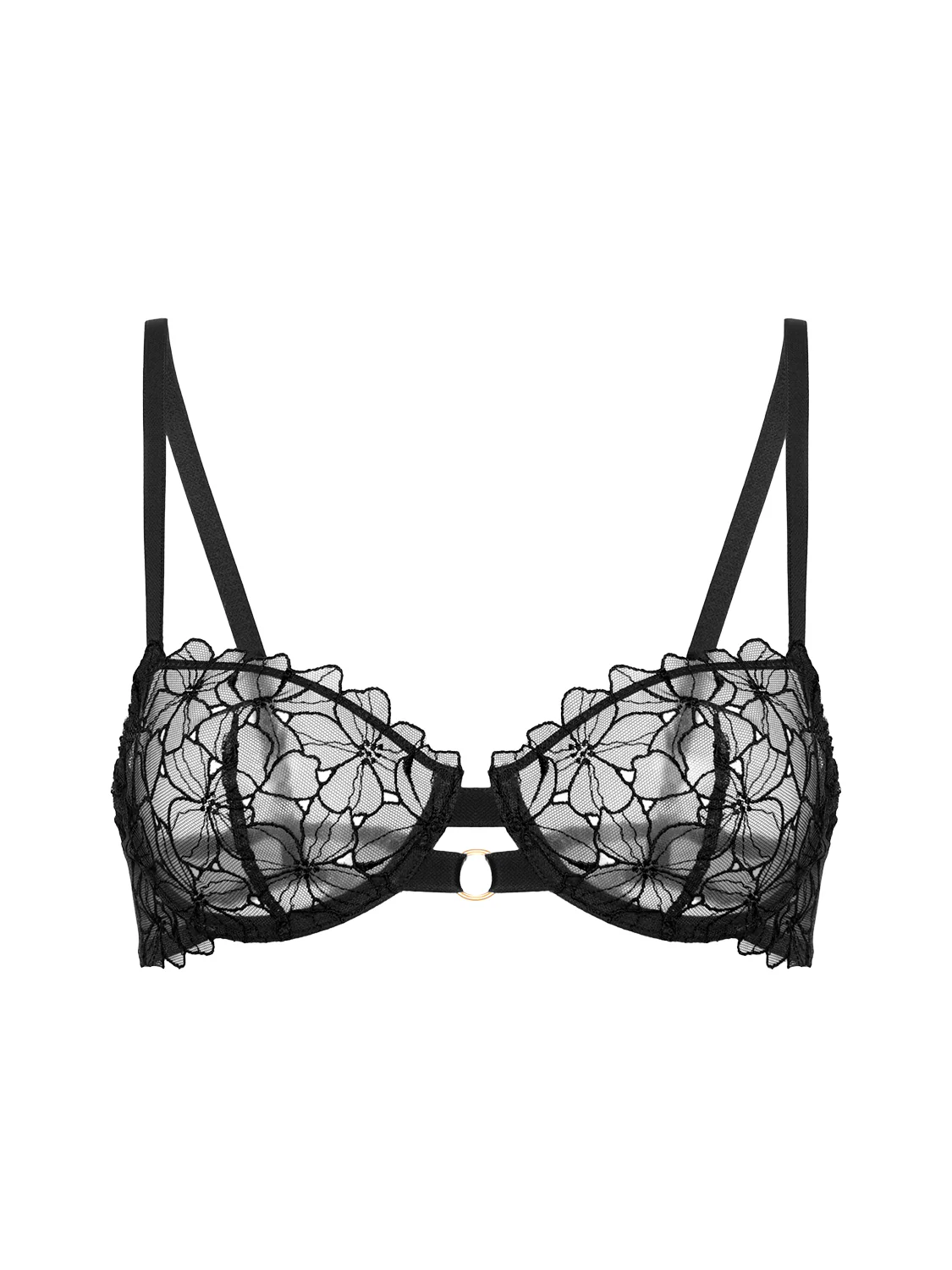 Half cup bra - Black - Image 8