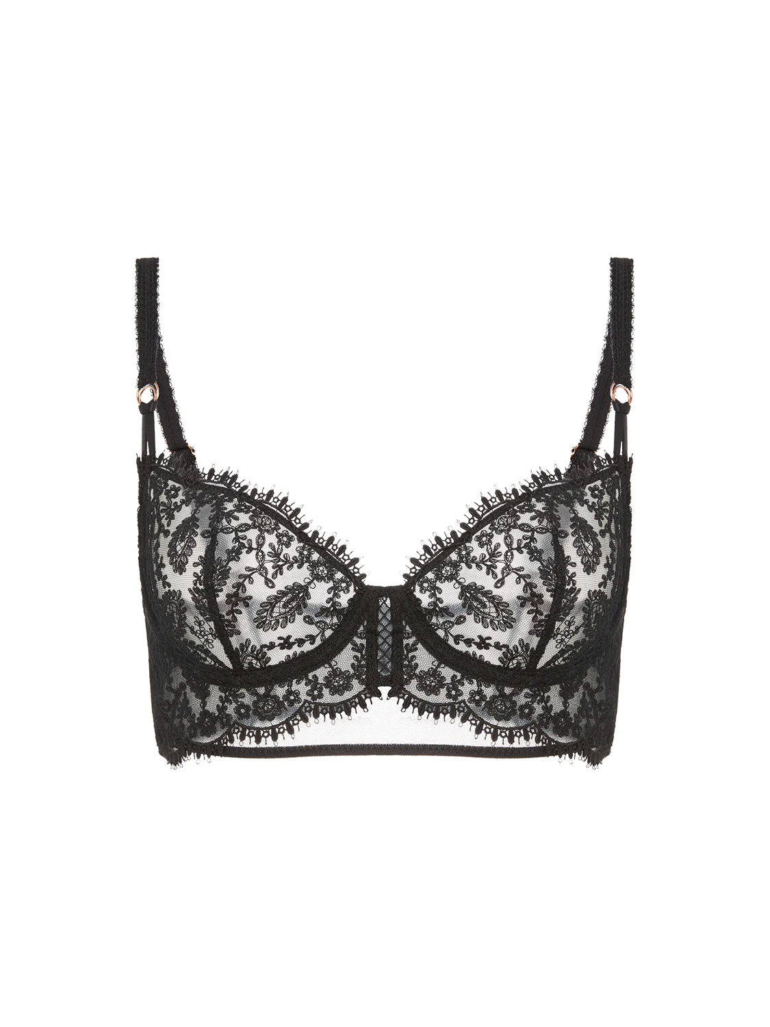 Half cup bra - Black - Image 11