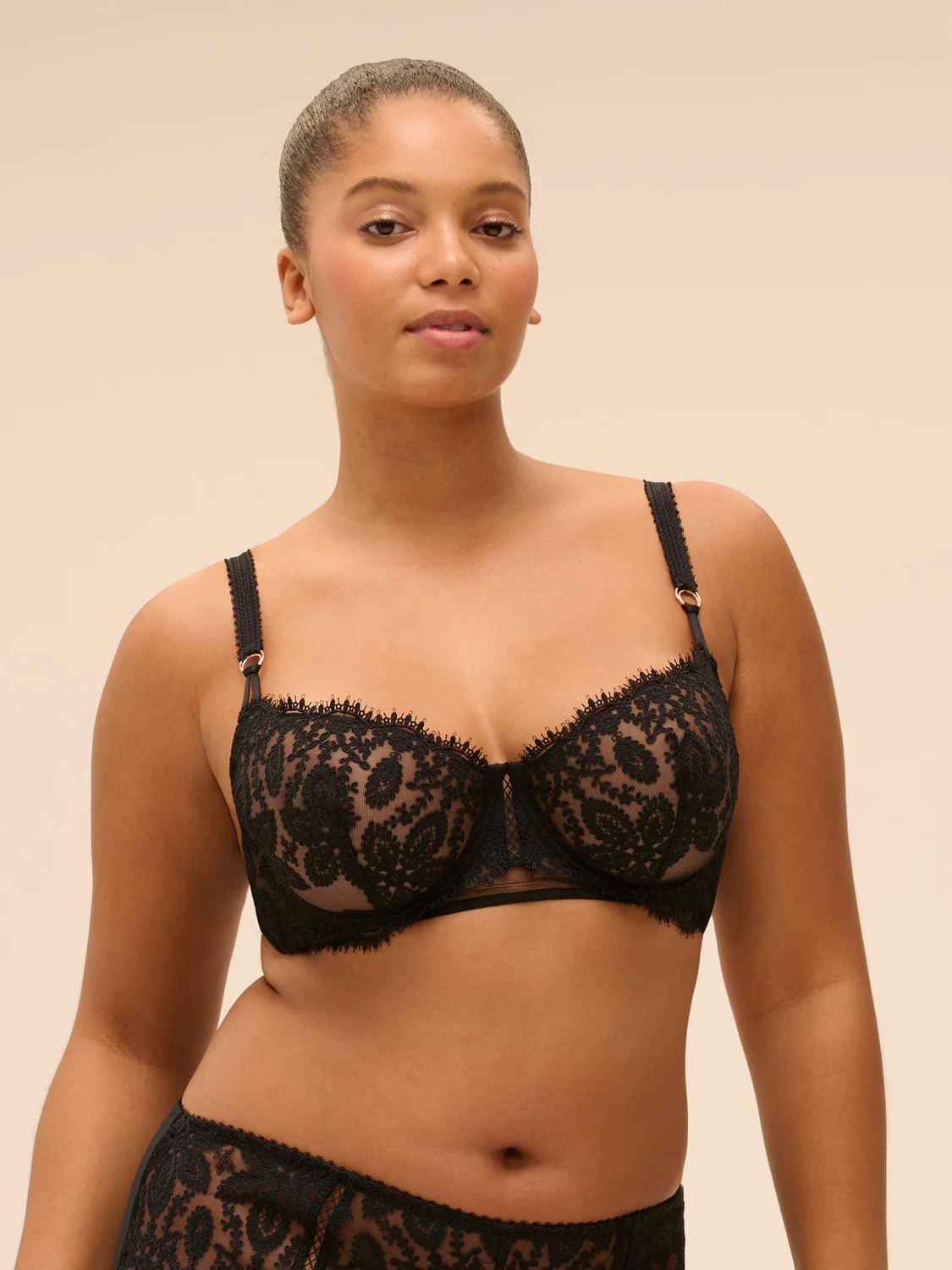 Half cup bra - Black - Image 7