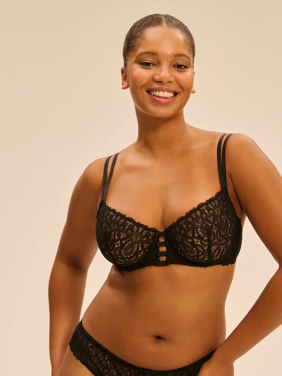 Half cup bra - Black - Image 7