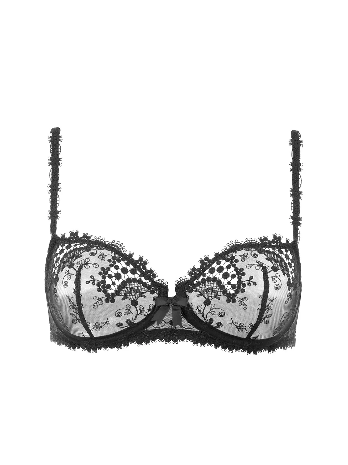 Half cup bra - Black - Image 4