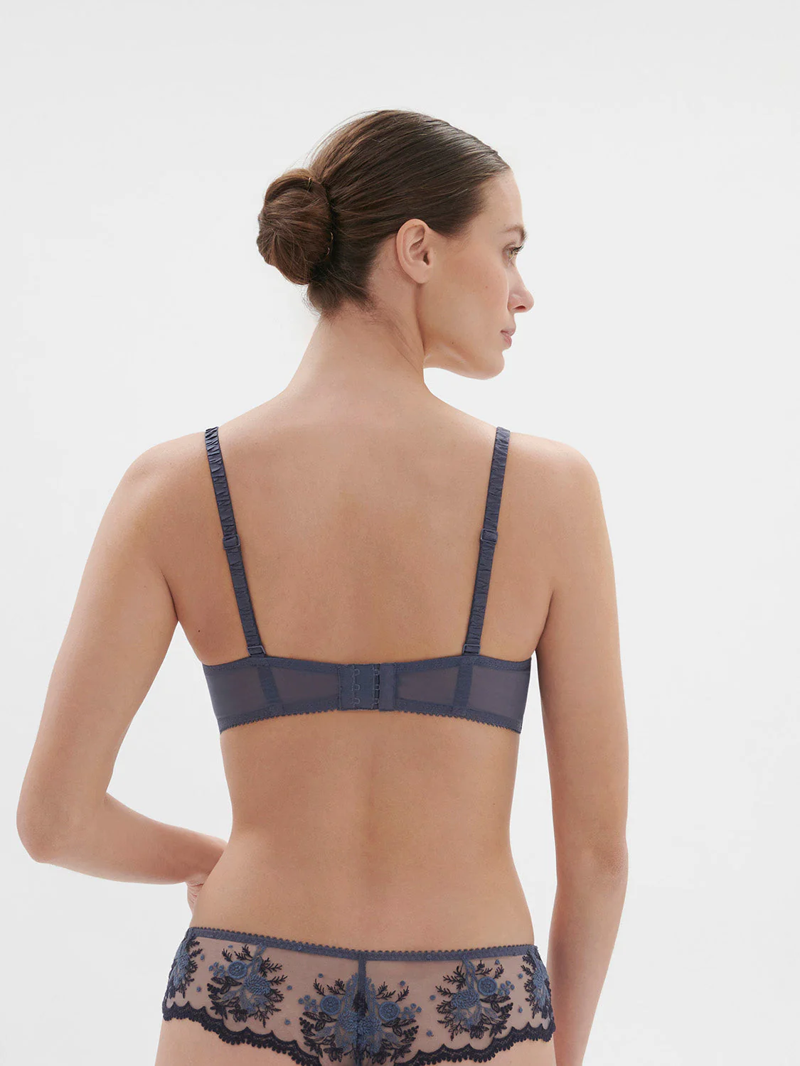 Half cup bra - Cinder Blue - Image 3