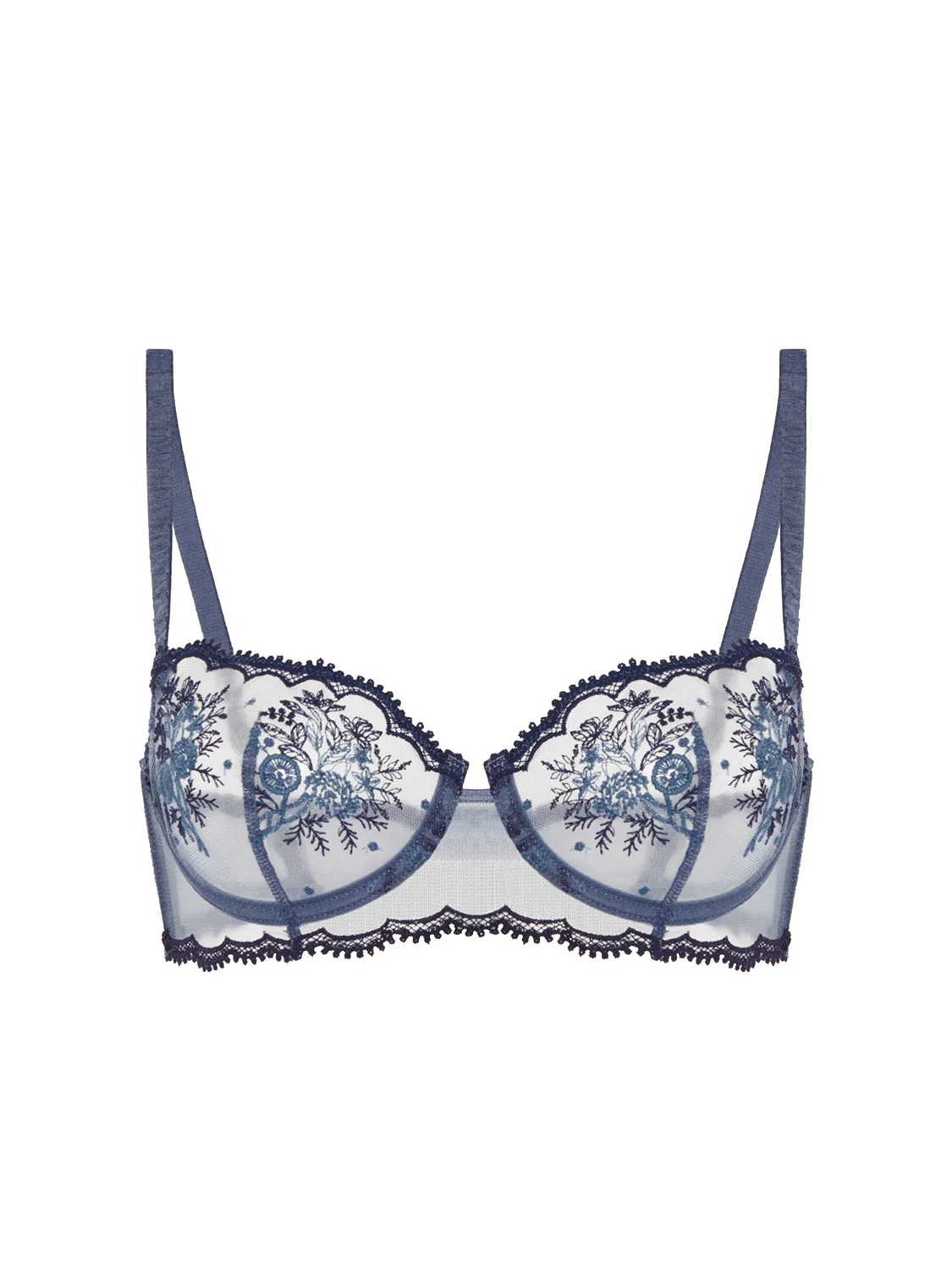 Half cup bra - Cinder Blue - Image 8