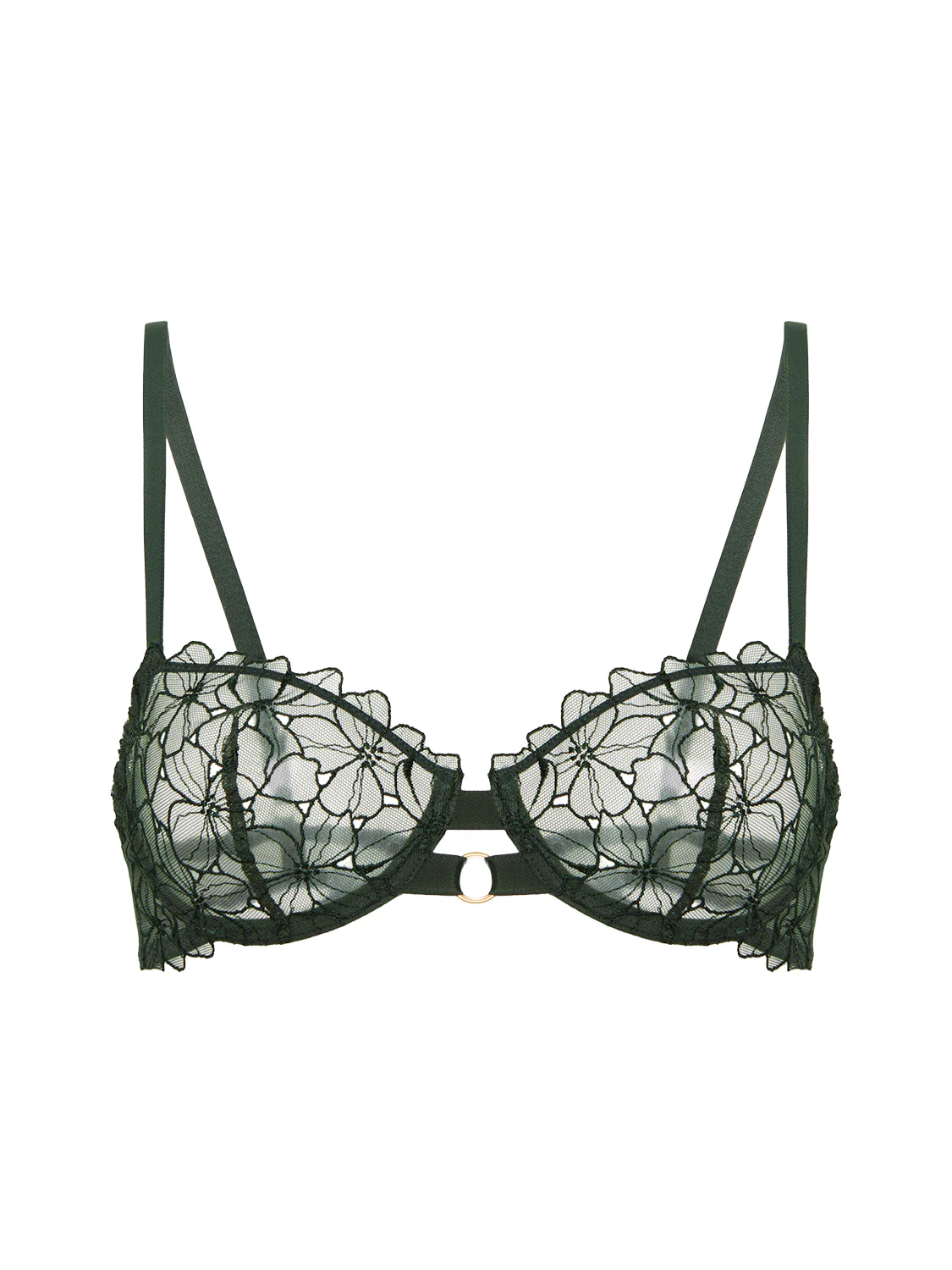 Half cup bra - Clover Green - Image 5