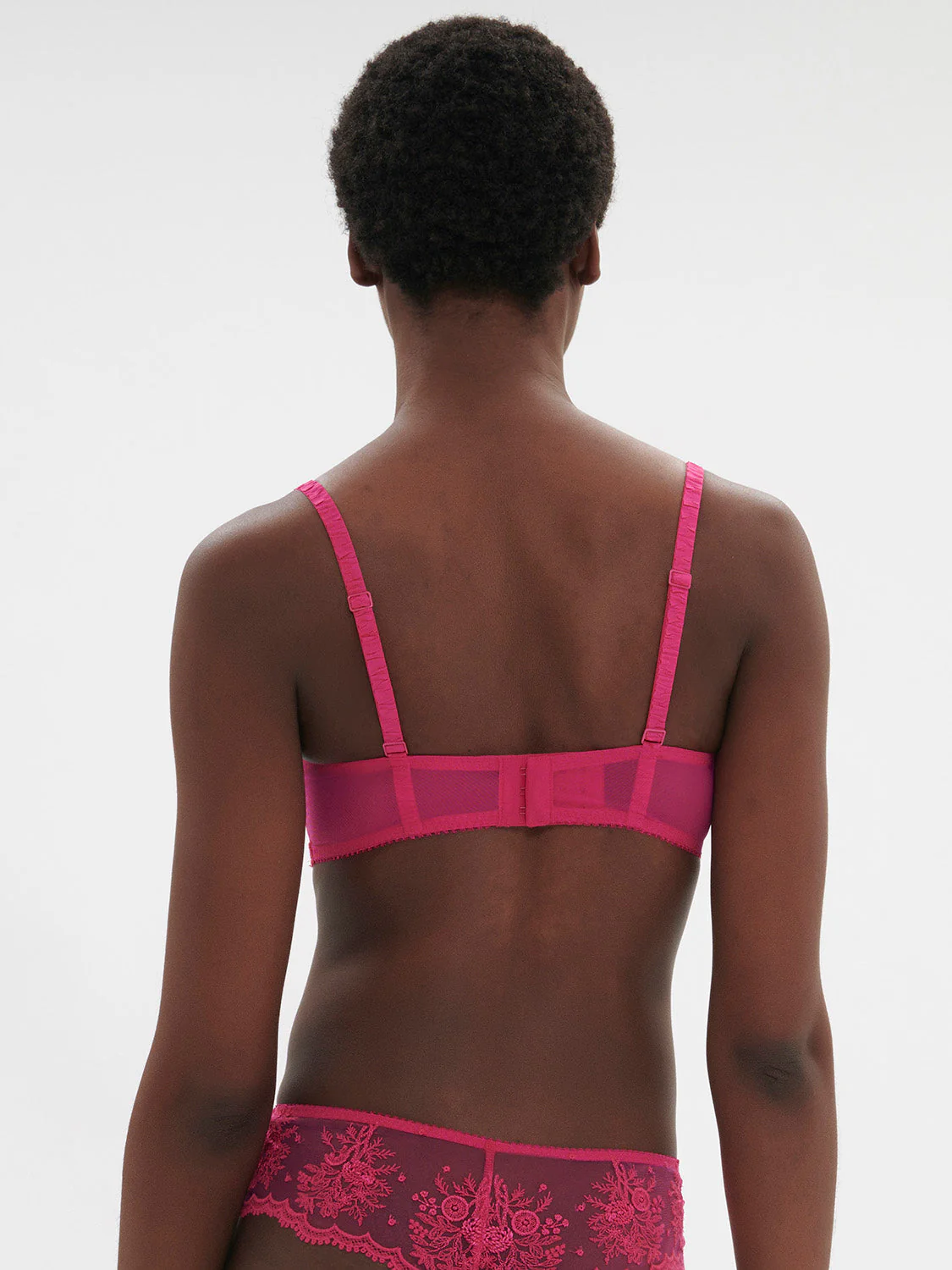 Half cup bra - Disco pink - Image 3
