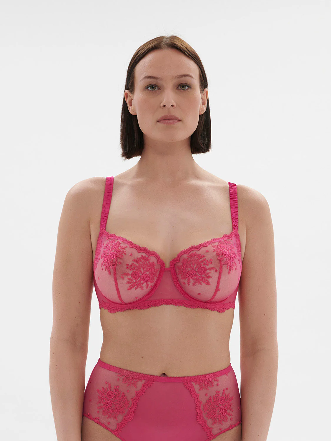 Half cup bra - Disco pink - Image 5