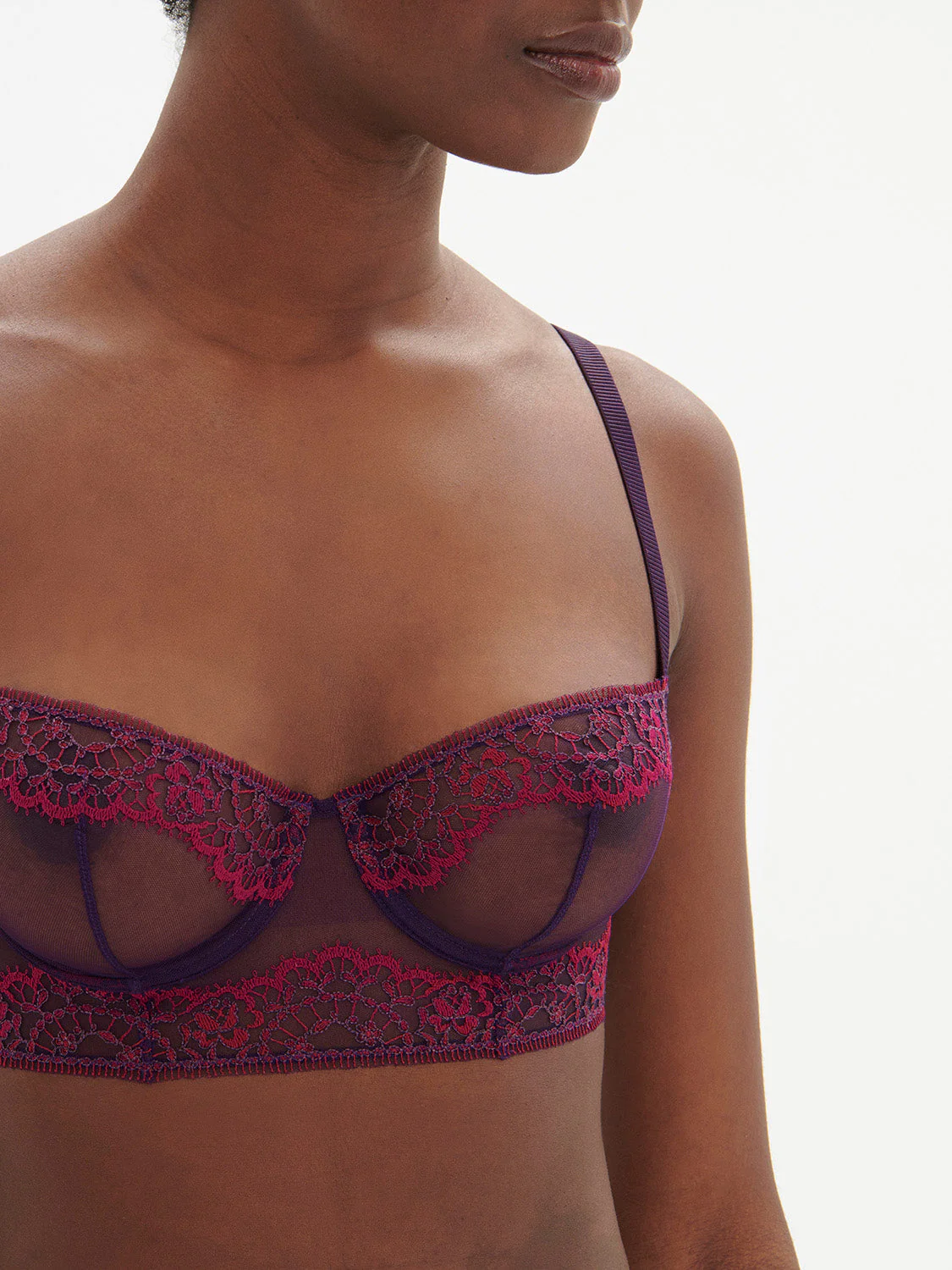 Half cup bra - Euphoria Purple - Image 3
