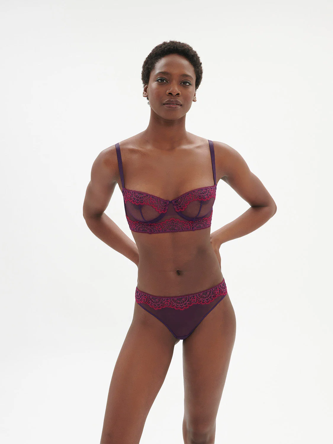 Half cup bra - Euphoria Purple - Image 5