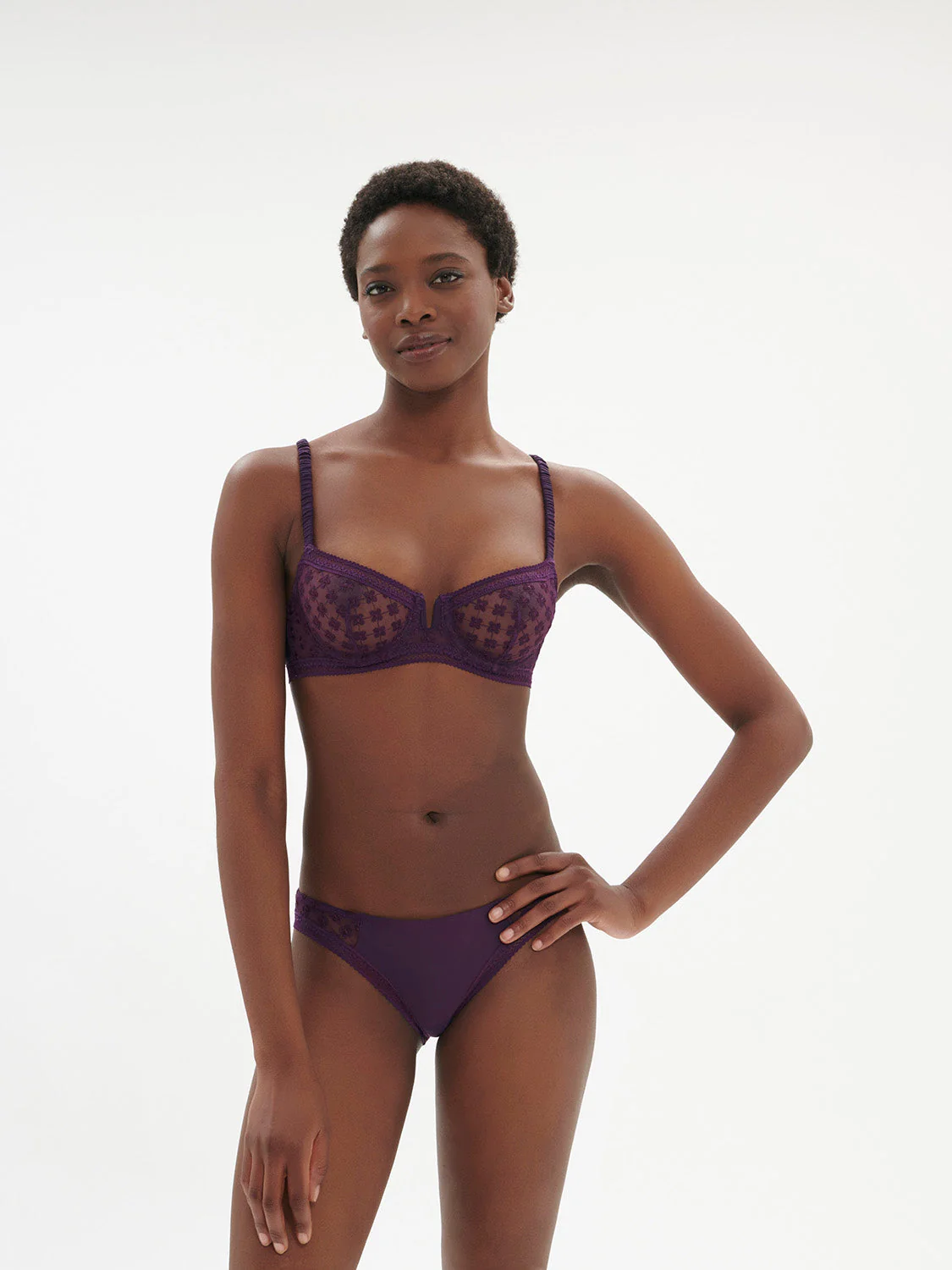Half cup bra - Euphoria Purple - Image 4