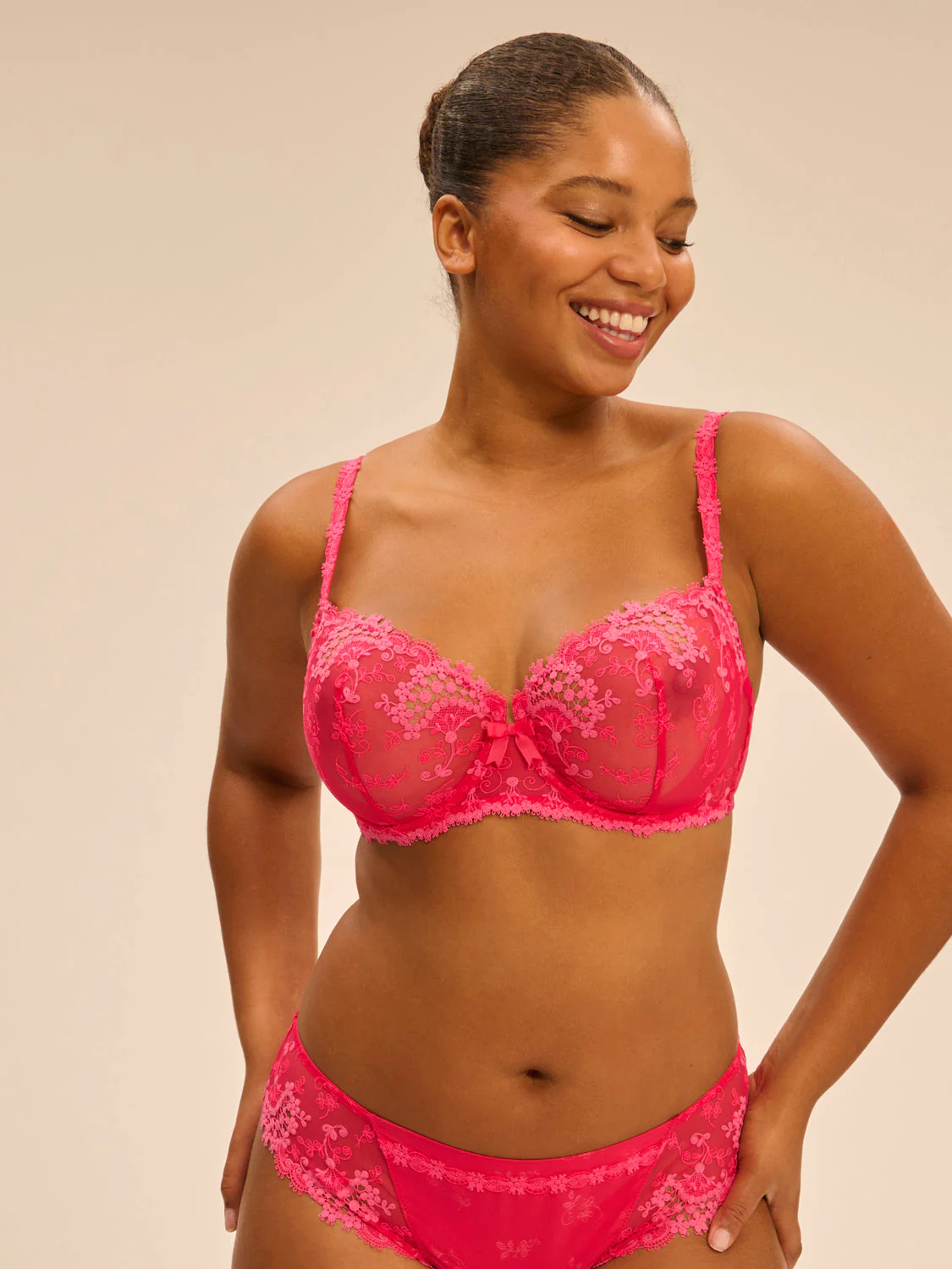 Half cup bra - Fabulous Pink - Image 8