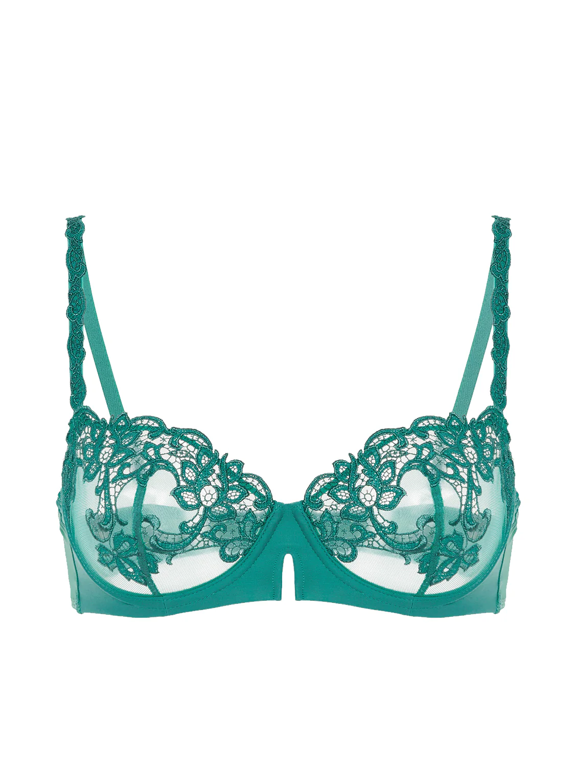Half cup bra - Garden Green - Image 12