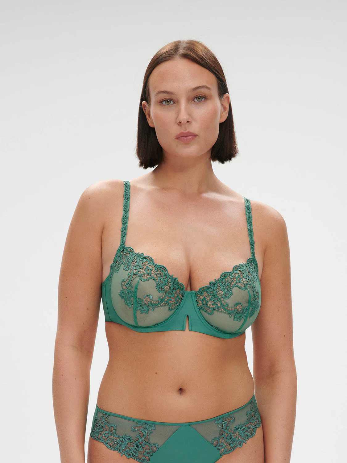 Half cup bra - Garden Green - Image 8