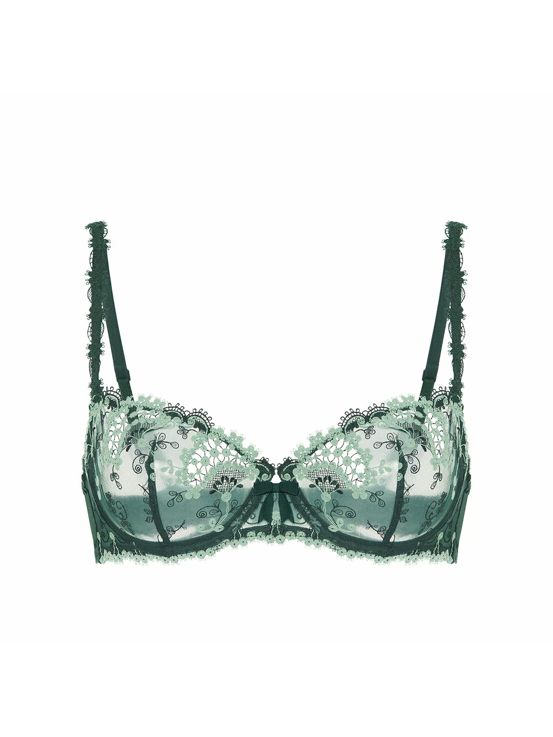 Half cup bra - Kolsaï Green - Image 11