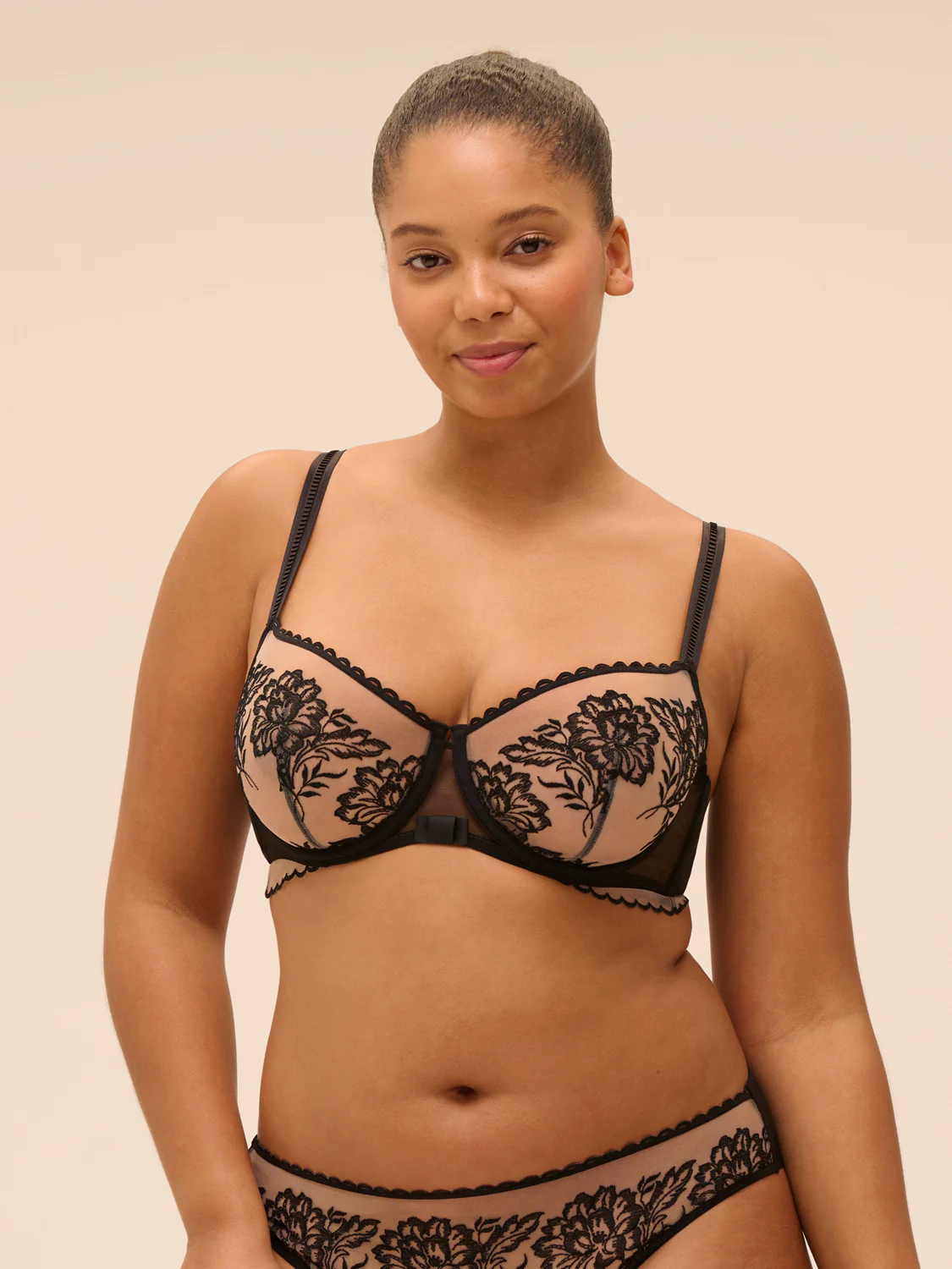 Half cup bra - Light Tatoo - Image 6