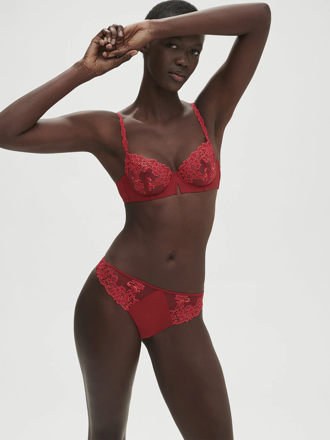 Half cup bra - Lipstick - Image 5