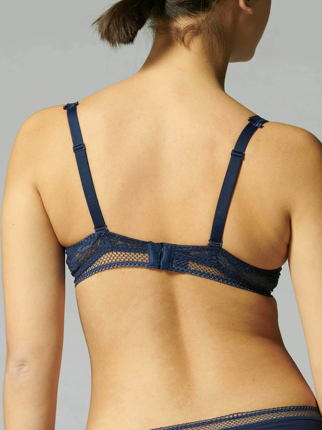 Half cup bra - Night Blue - Image 10