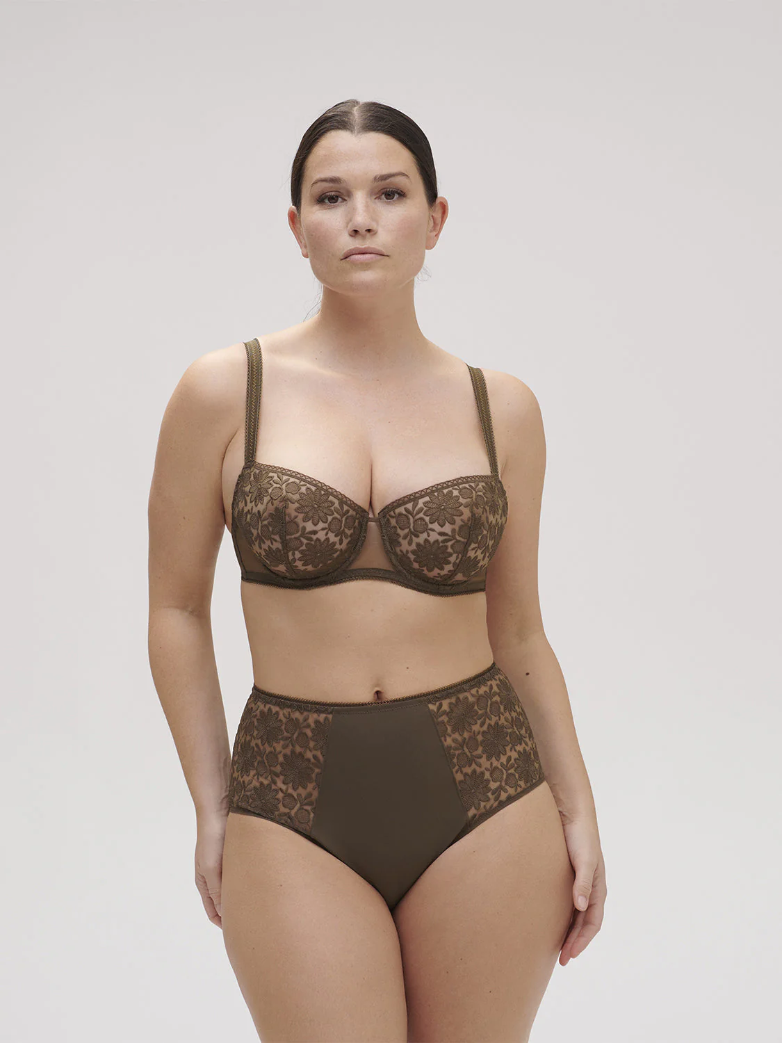 Half cup bra - Nomad Green - Image 10