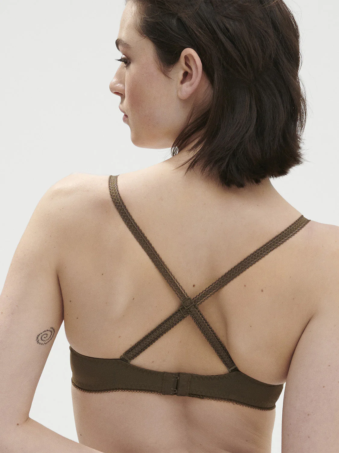 Half cup bra - Nomad Green - Image 7