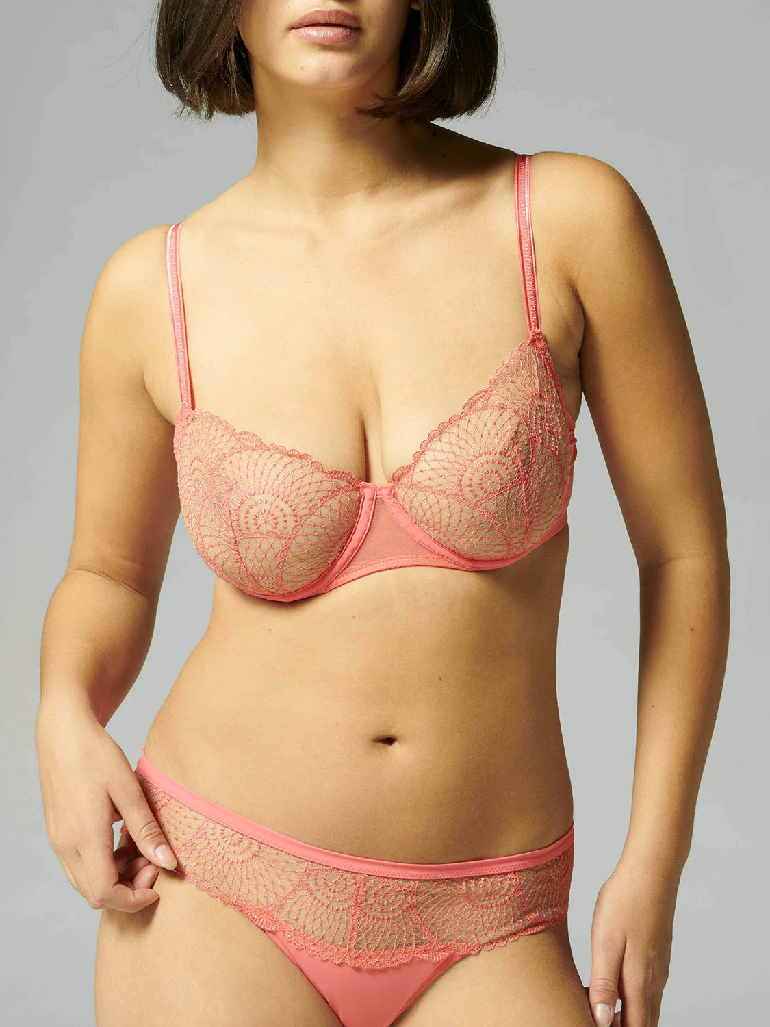 Half cup bra - Papaya - Image 7
