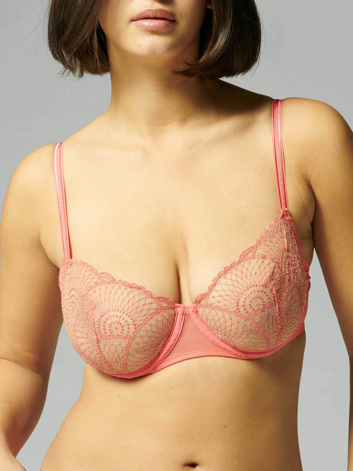Half cup bra - Papaya - Image 8