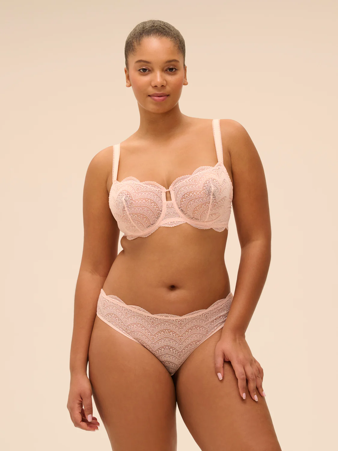 Half cup bra - Petal Powder - Image 11
