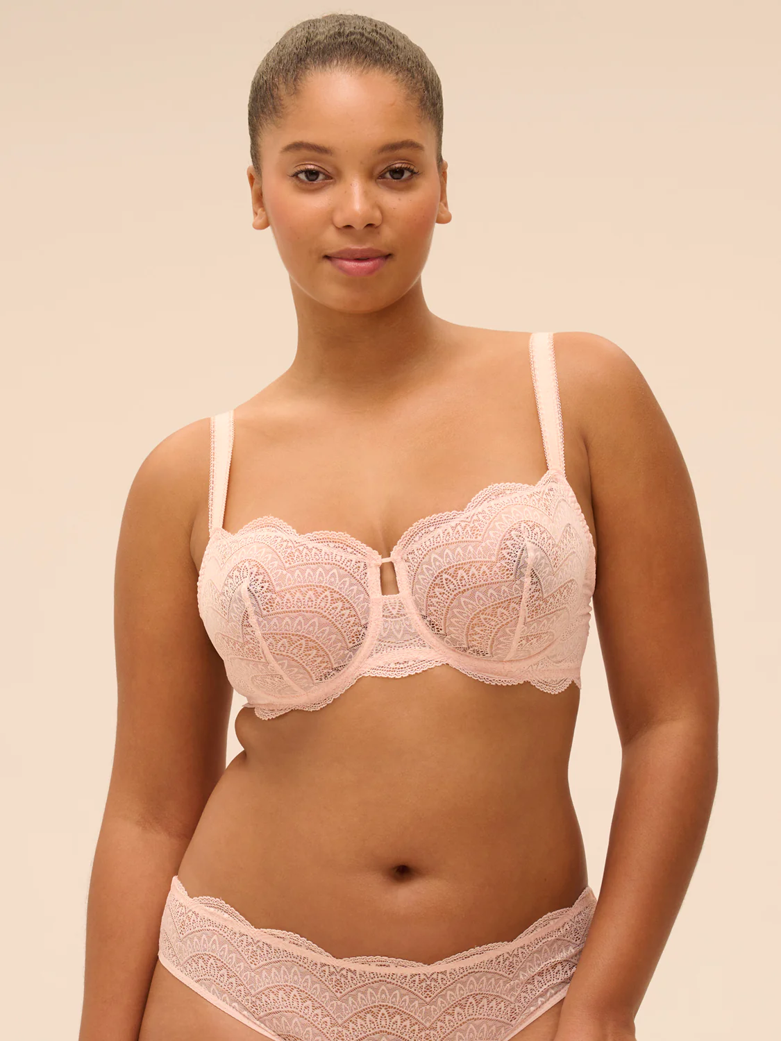 Half cup bra - Petal Powder - Image 7