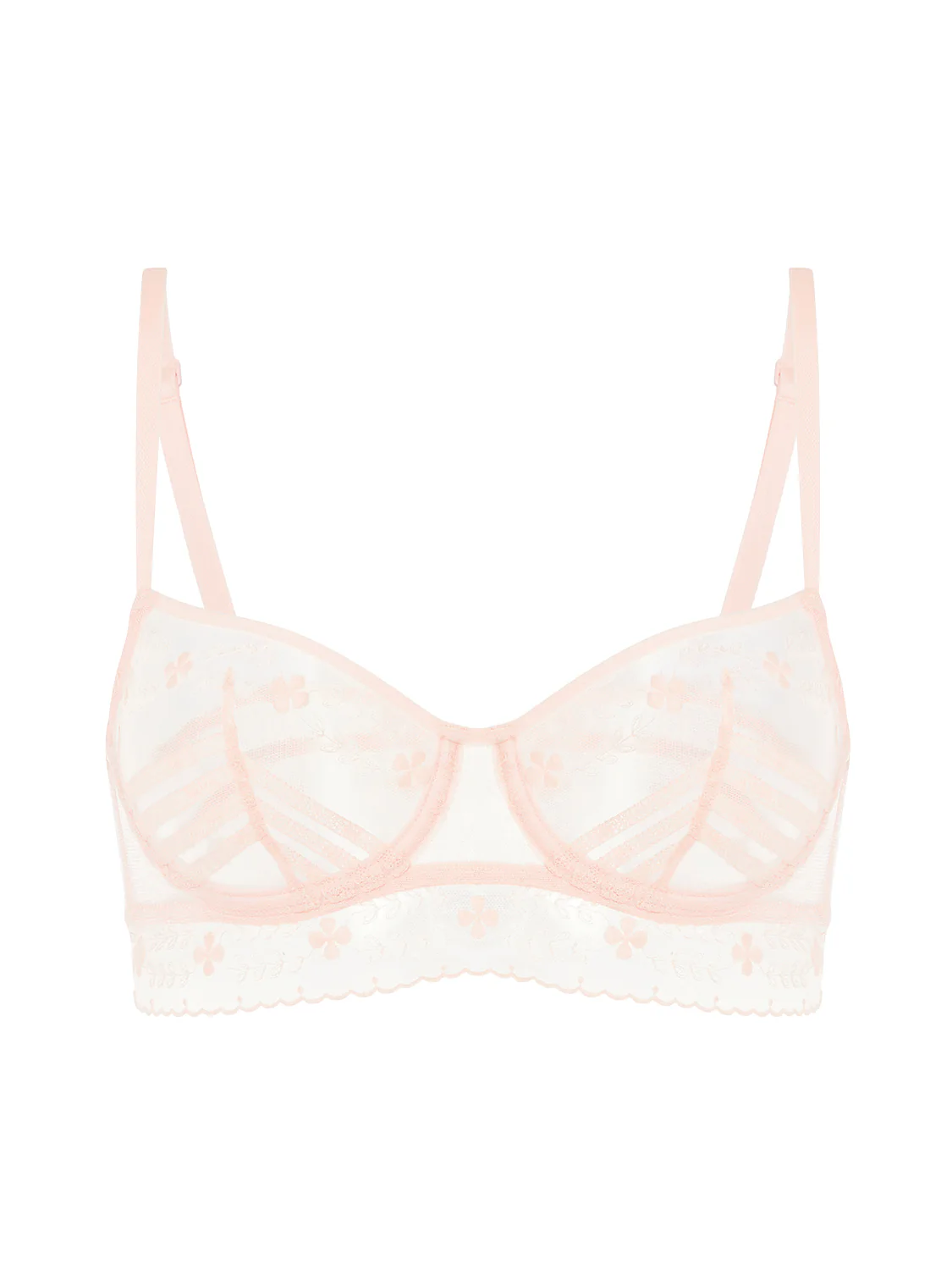 Half cup bra - Petal Powder - Image 12