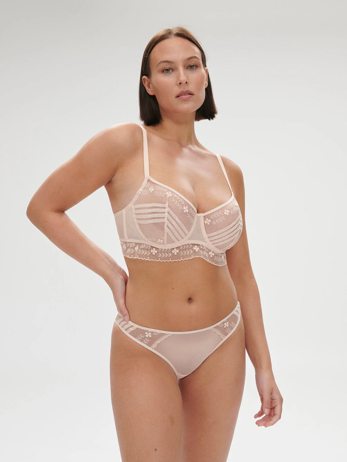 Half cup bra - Petal Powder - Image 9