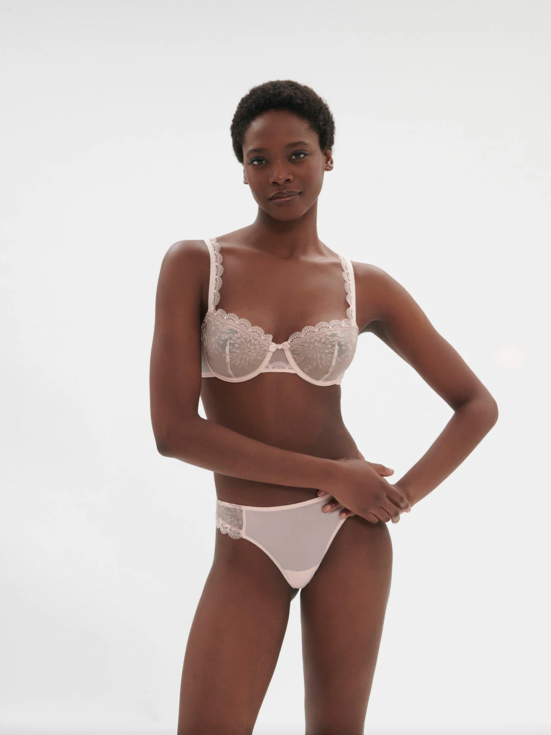 Half cup bra - Petal Powder - Image 5