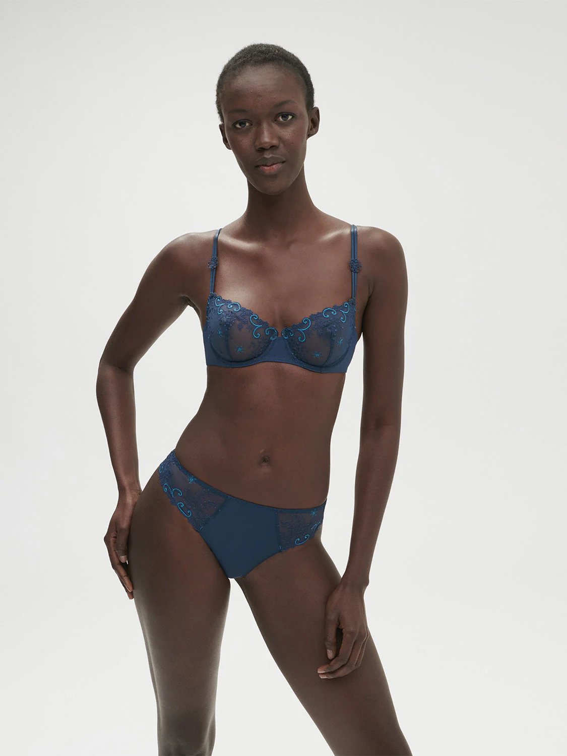 Half cup bra - Prestige Blue - Image 5