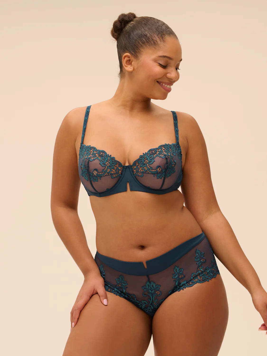 Half cup bra - Prestige Blue - Image 11