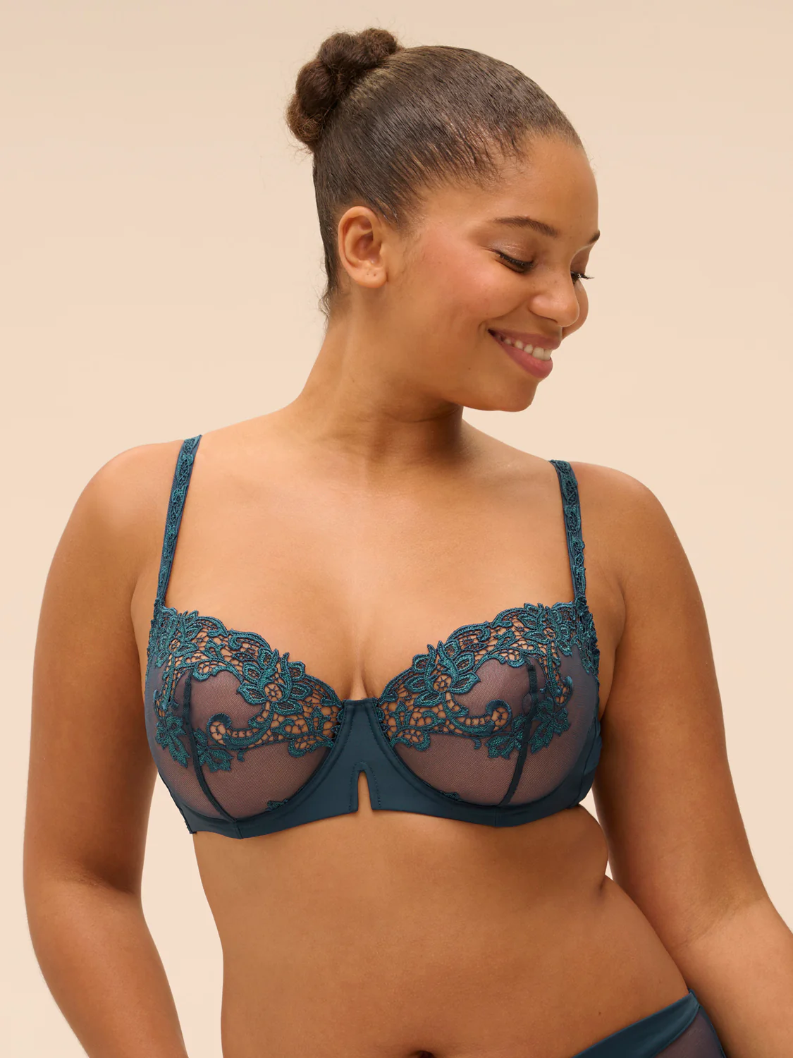 Half cup bra - Prestige Blue - Image 7