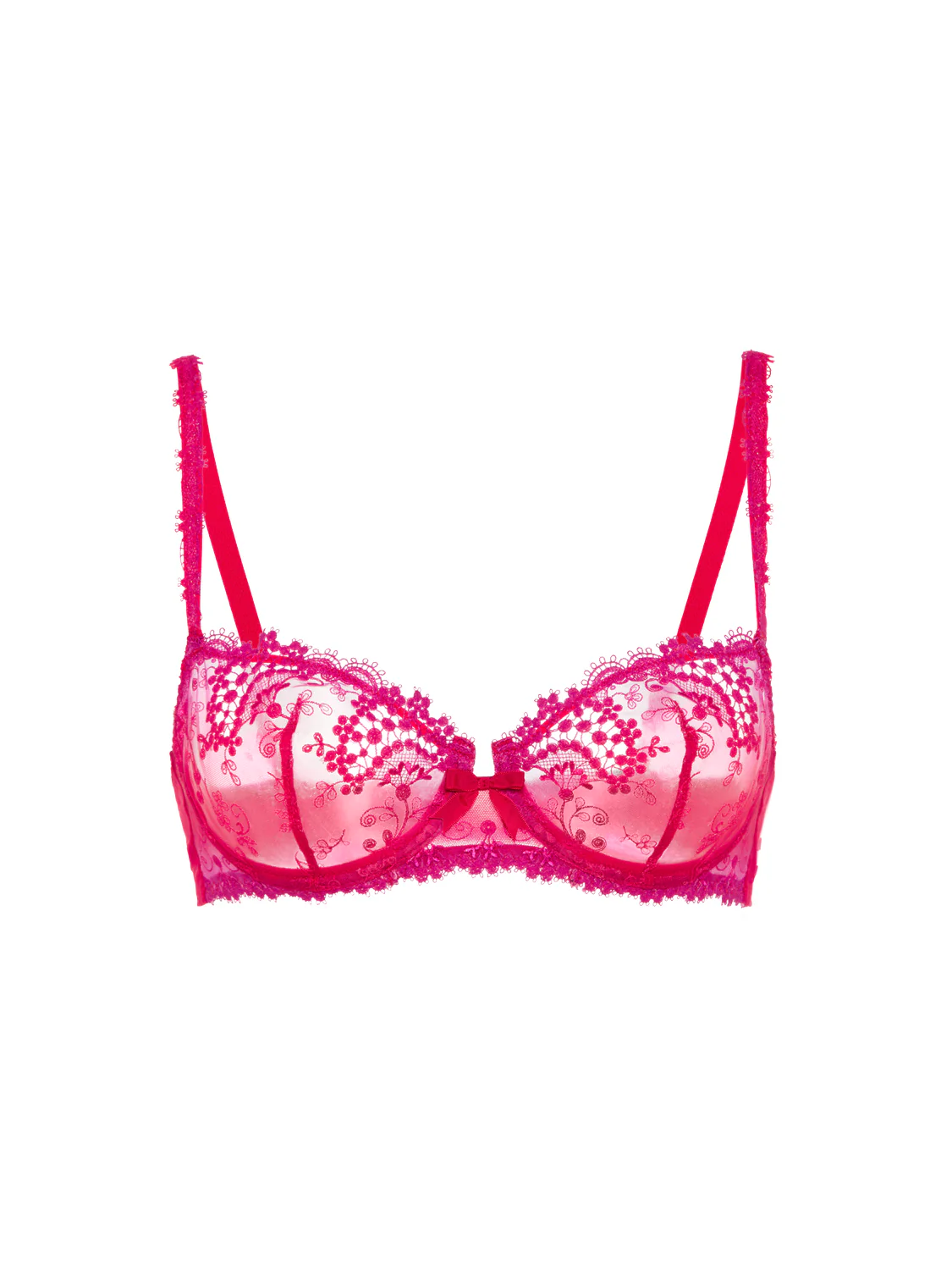 Half cup bra - Rainbow Red - Image 9